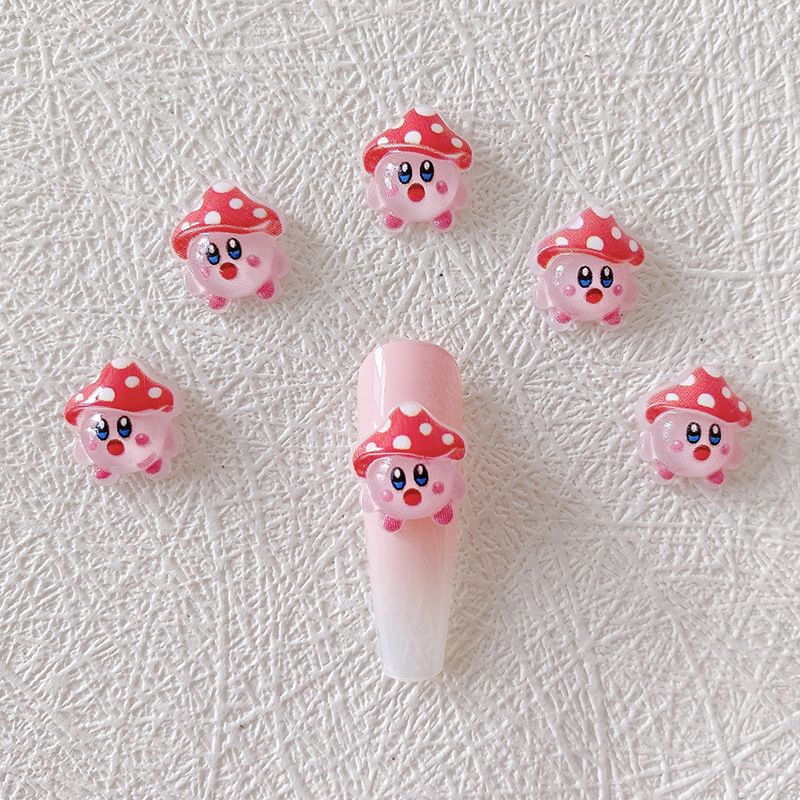 2/10/20pcs Kirby Nail Charms 3 - Resin Crafts ulasan dan harga