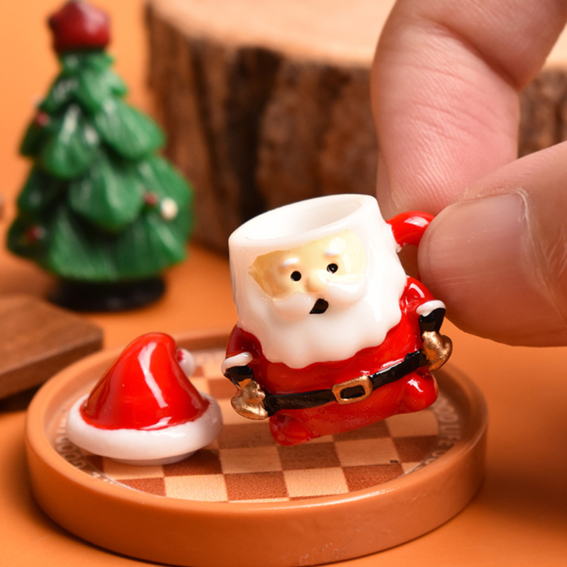 Mini Santa Teacup Ornament - R - Resin Crafts ulasan dan harga