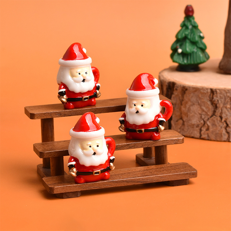 Mini Santa Teacup Ornament - R - Resin Crafts ulasan dan harga