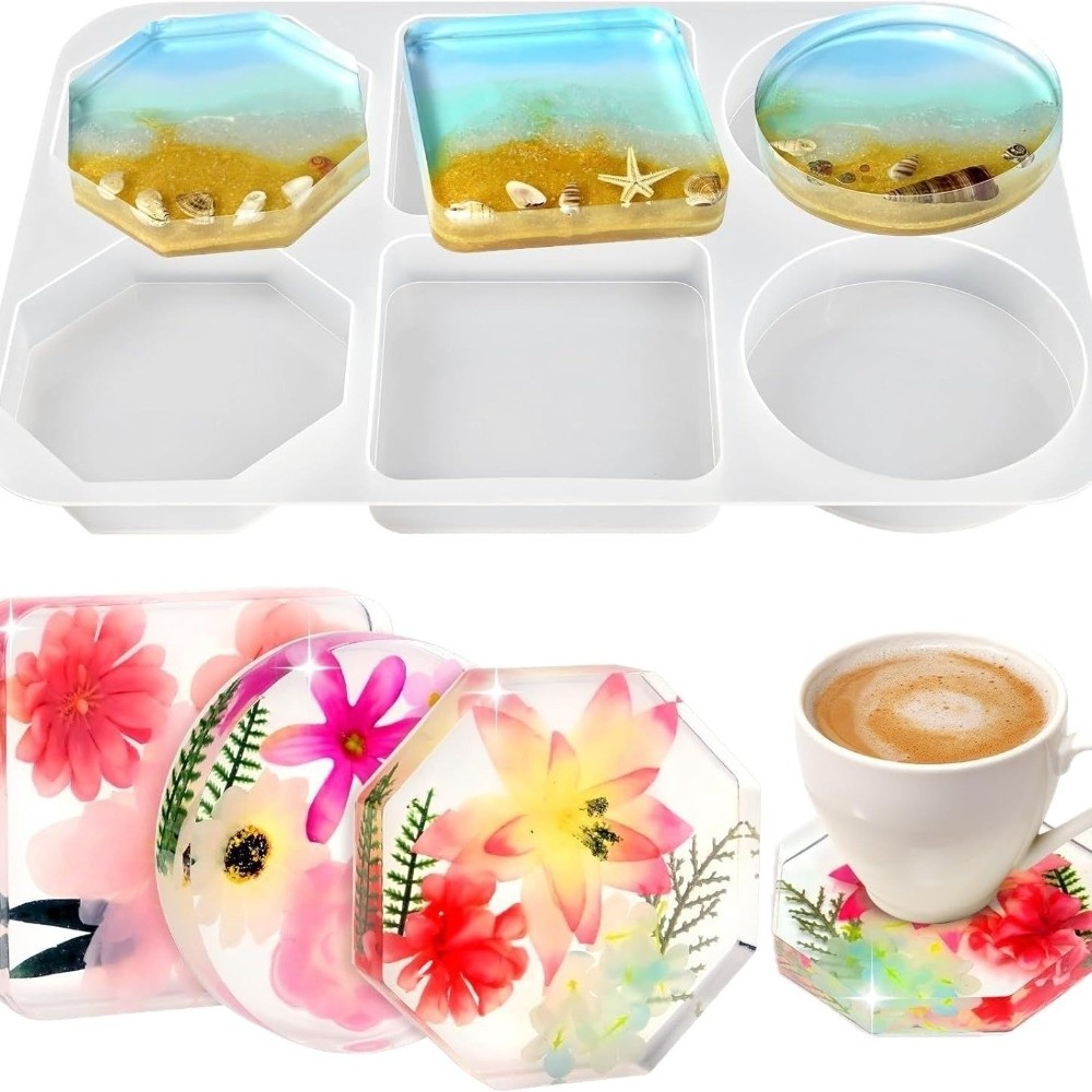 Creative Coasters Silicone Mol - Coaster Mold Round ulasan dan harga