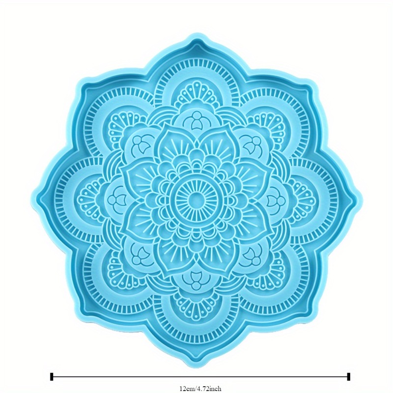 Mandala Coaster Silicone Mold  - Coaster Mold Round ulasan dan harga