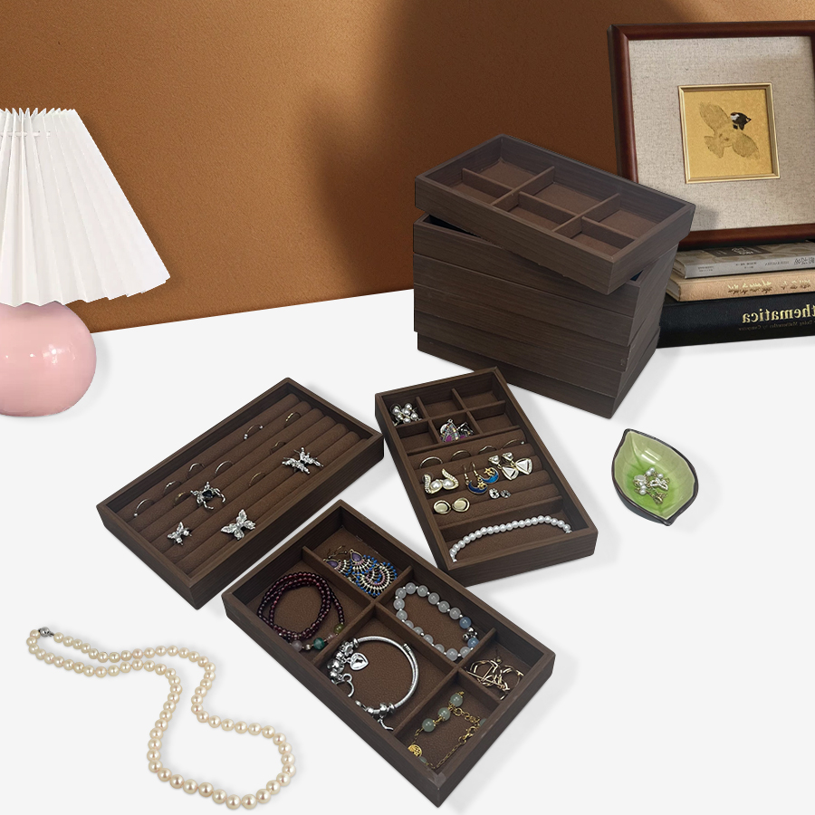 1 Pc, Walnut Wood Pattern Jewe - Wood Ring Blank ulasan dan harga