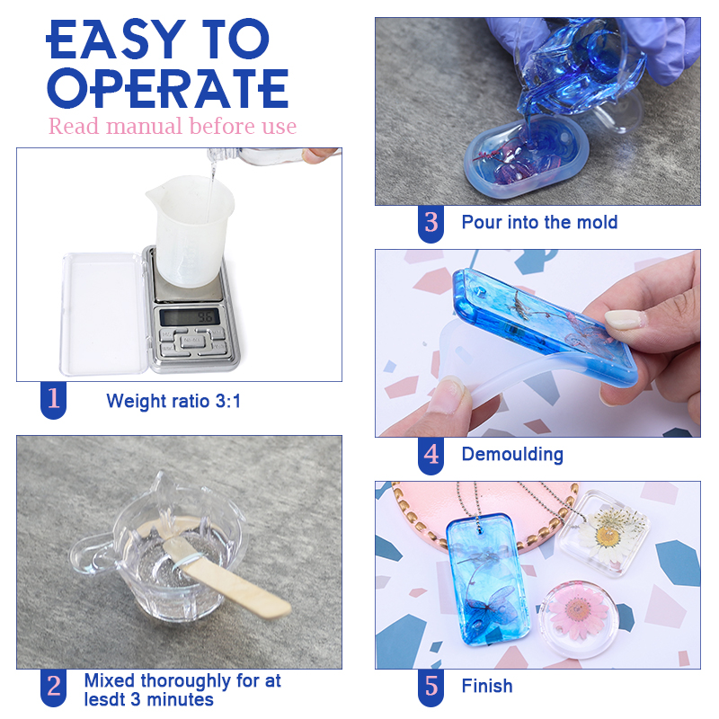 Epoxy Resin Kit Crystal Clear  - Resin Ocean Wave Mold ulasan dan harga