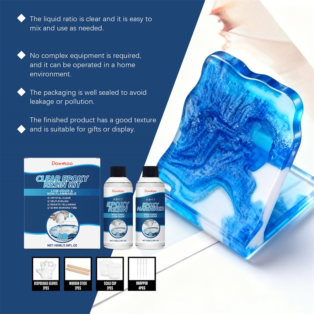 DIY Crystals Clear Epoxys Resi - Resin Jewelry Kit ulasan dan harga