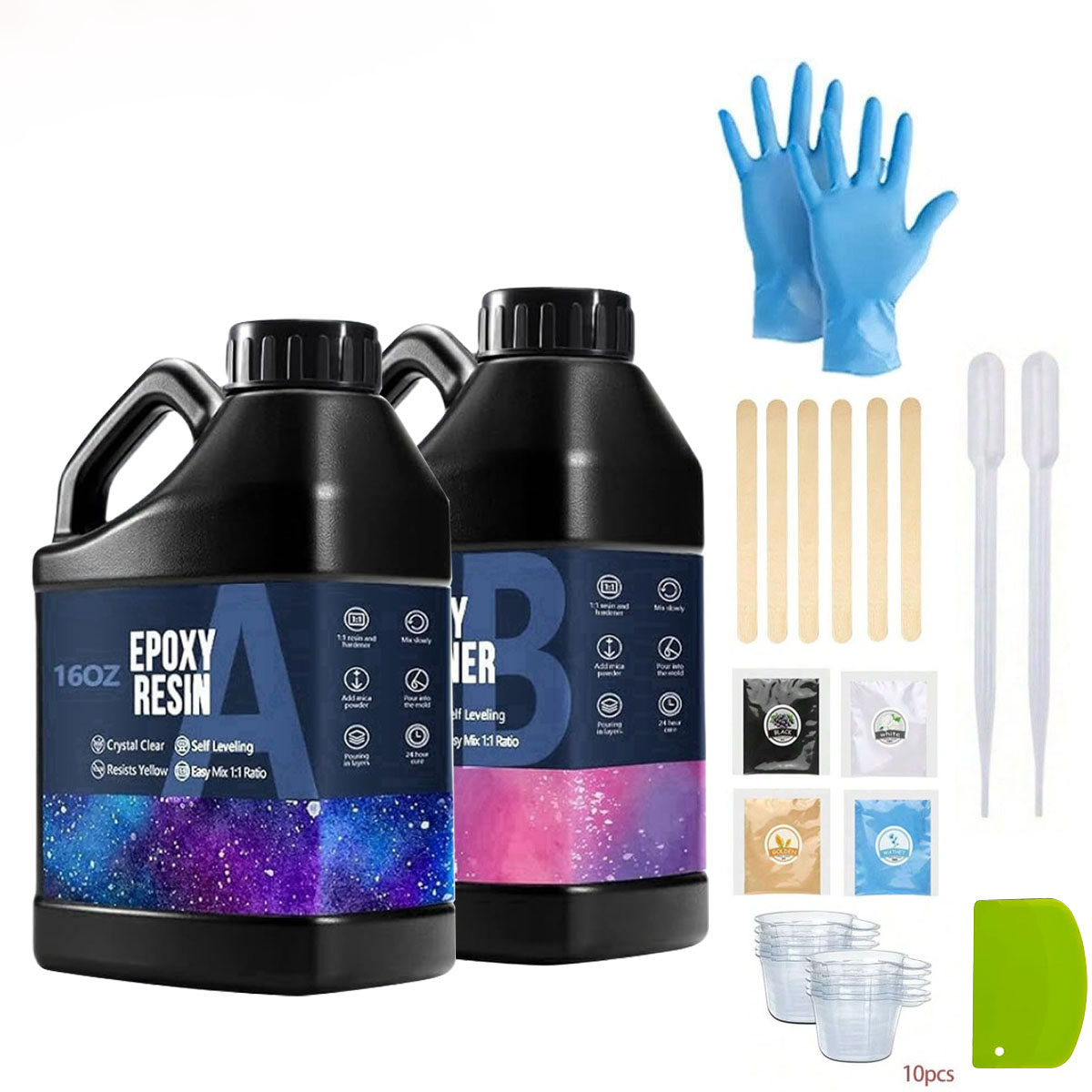 1000ml Crystal Clear Epoxy Res - Resin Jewelry Kit ulasan dan harga