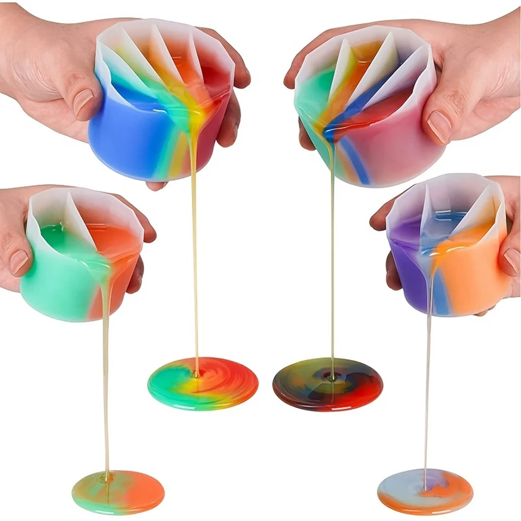 Color Mixing Split Cup For Pou - Mixing Cup Silicone ulasan dan harga