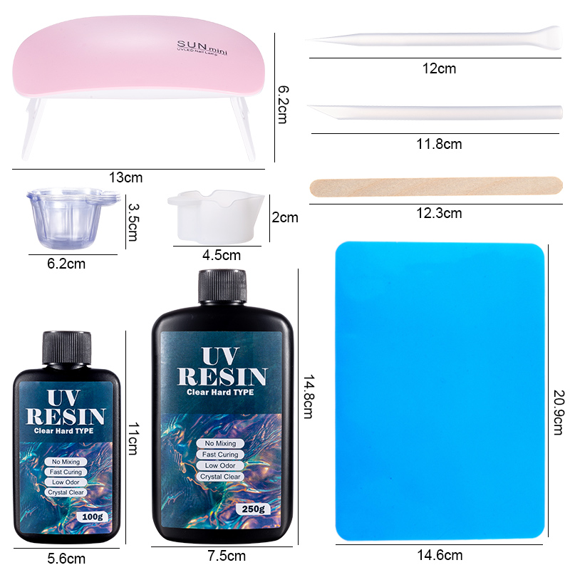 100g/250g Clear UV Resin Hard  - Epoxy Uv Resin Kit ulasan dan harga